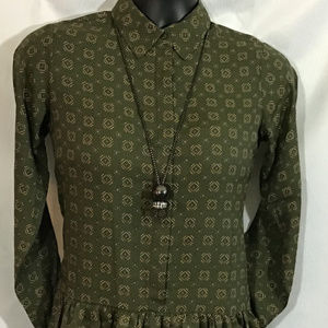 Blouse - ruffled pleplum